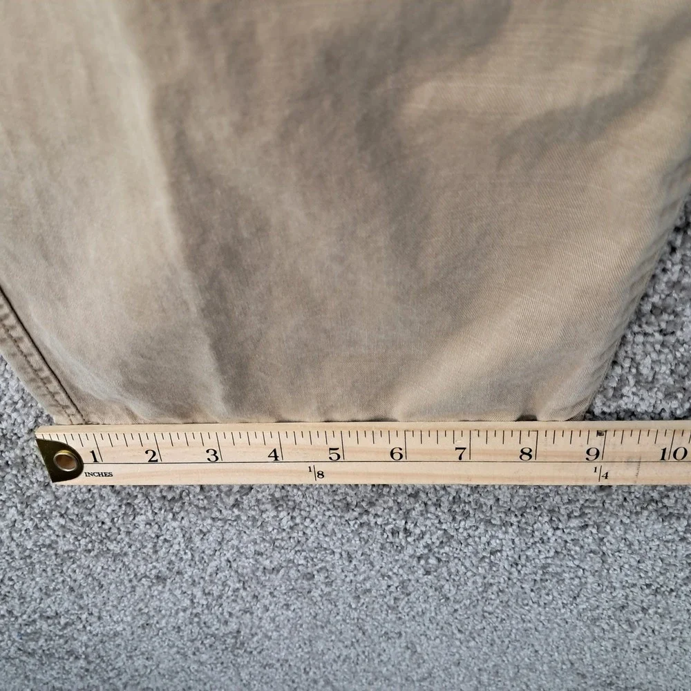 Gap Mens Lived In Straight Khakis Tan Cotton Chino Pants 38x32 7107